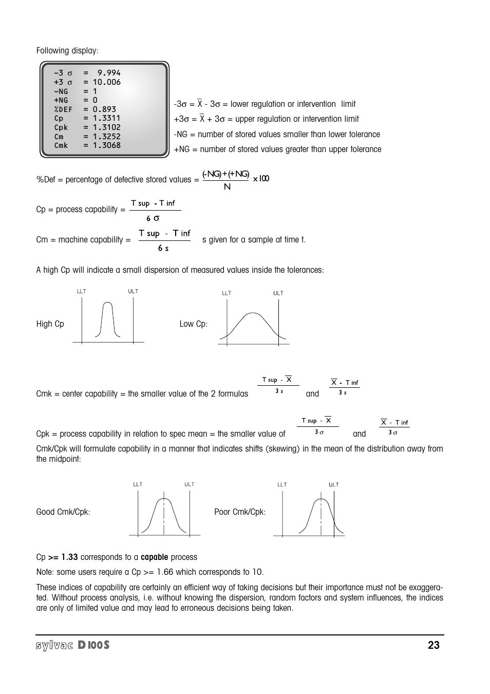 Bowers Group Sylvac D100S Readouts User Manual | Page 24 / 74