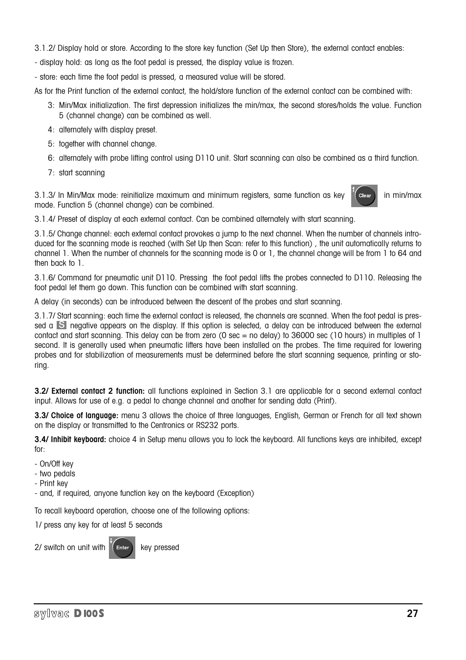 Bowers Group Sylvac D100S Readouts User Manual | Page 28 / 74