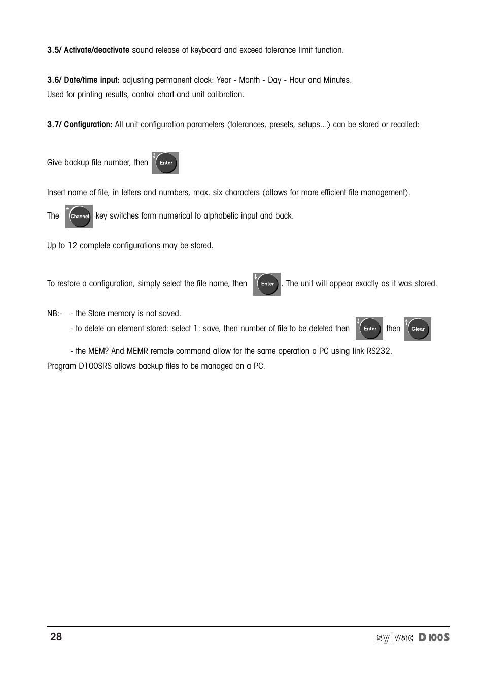 Bowers Group Sylvac D100S Readouts User Manual | Page 29 / 74