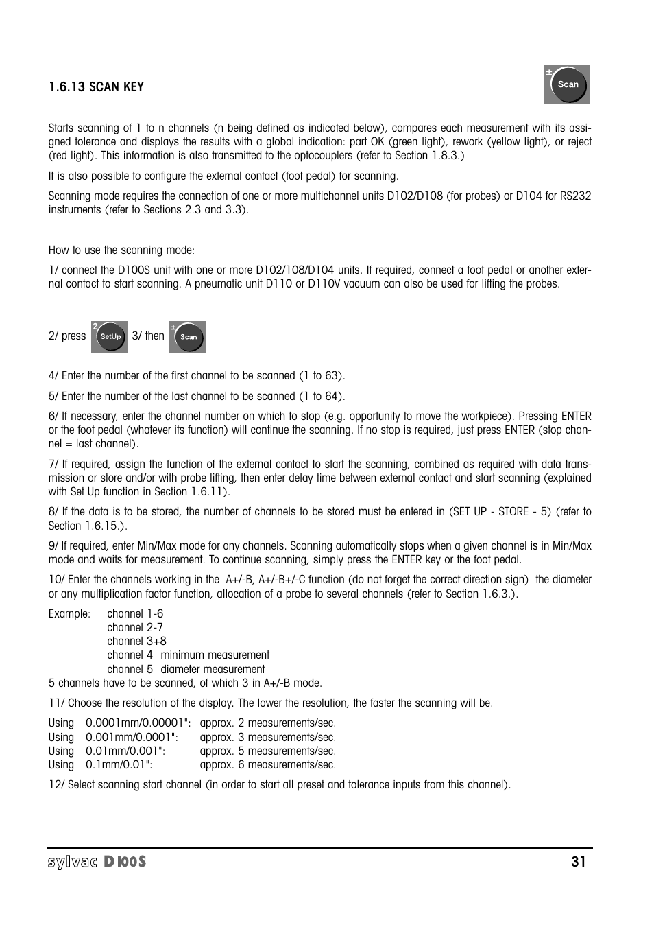 Bowers Group Sylvac D100S Readouts User Manual | Page 32 / 74
