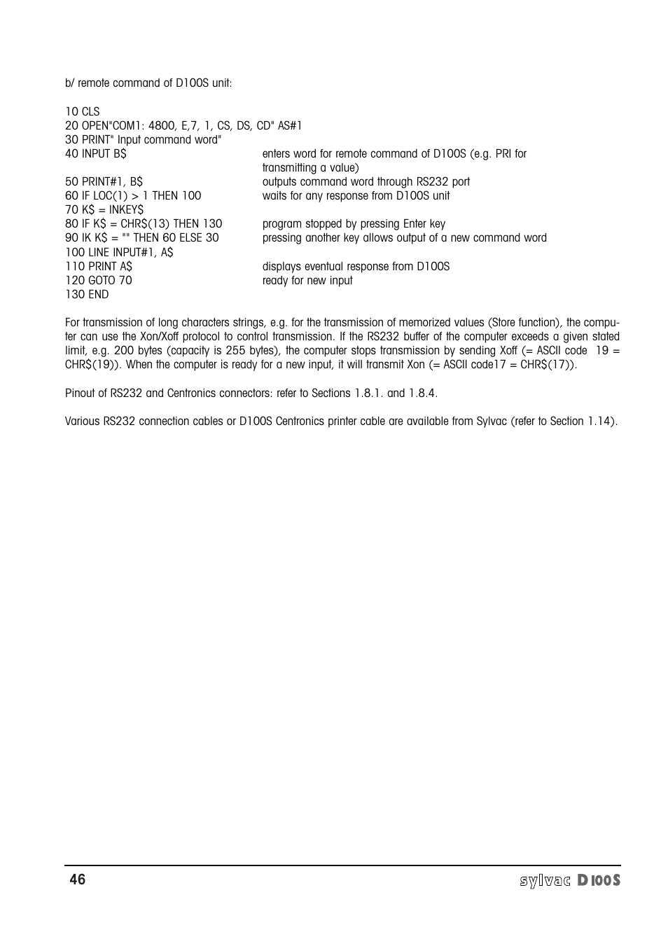 Bowers Group Sylvac D100S Readouts User Manual | Page 47 / 74