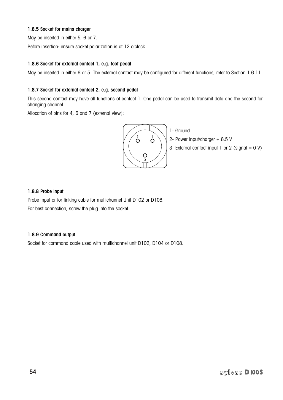 Bowers Group Sylvac D100S Readouts User Manual | Page 55 / 74