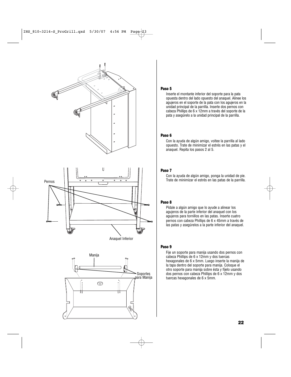 Brinkmann PROFESSIONAL STAINLESS STEEL Charcoal Grill User Manual | Page 23 / 36