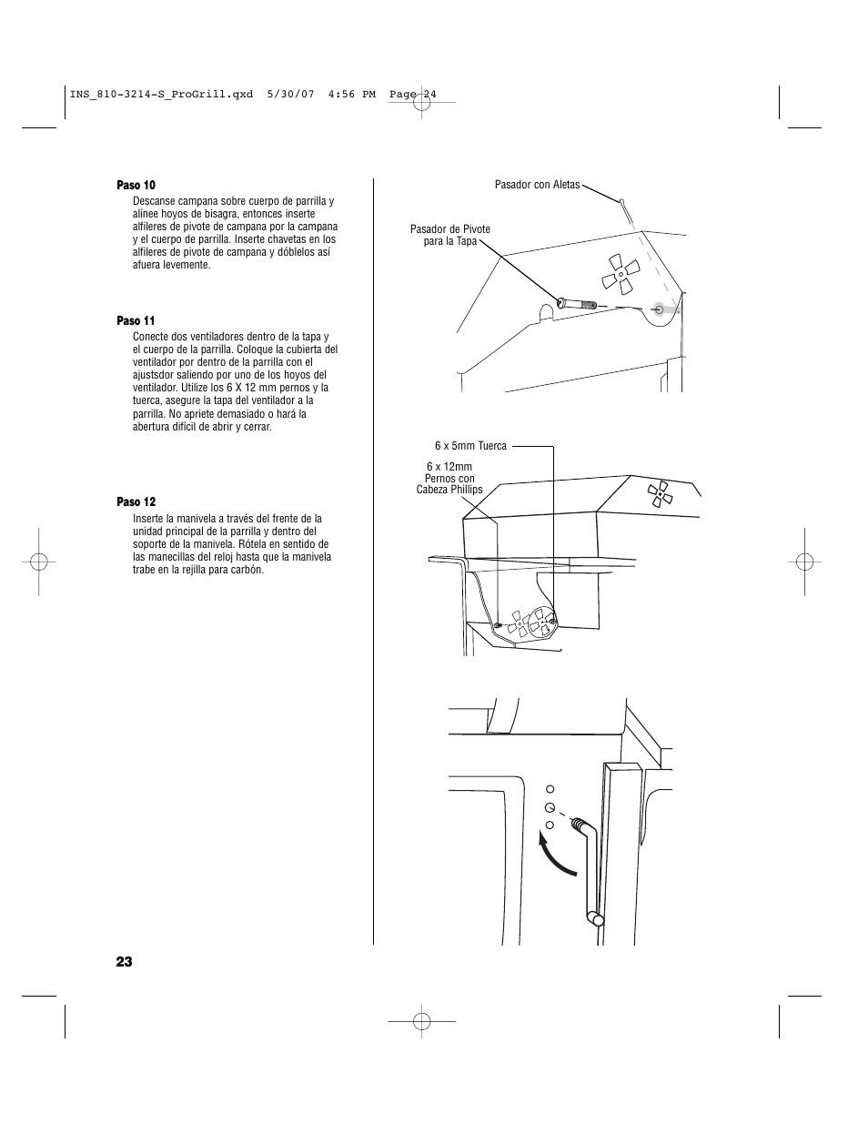 Brinkmann PROFESSIONAL STAINLESS STEEL Charcoal Grill User Manual | Page 24 / 36