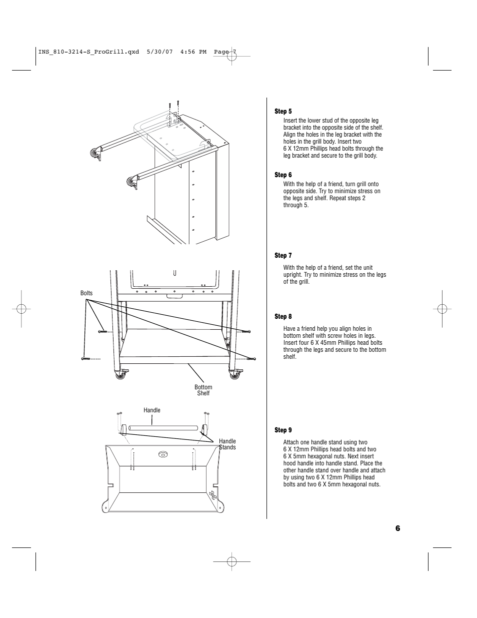 Brinkmann PROFESSIONAL STAINLESS STEEL Charcoal Grill User Manual | Page 7 / 36