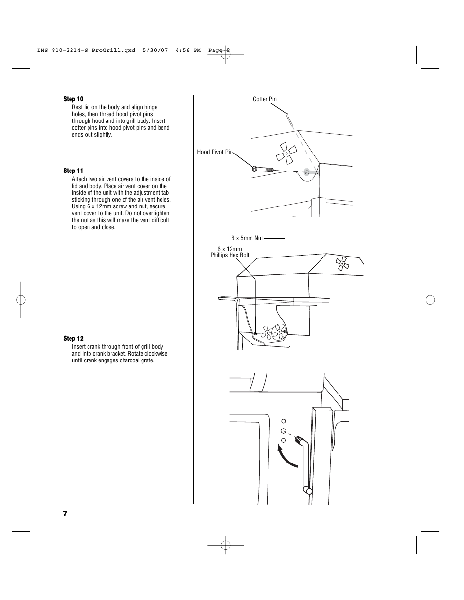 Brinkmann PROFESSIONAL STAINLESS STEEL Charcoal Grill User Manual | Page 8 / 36