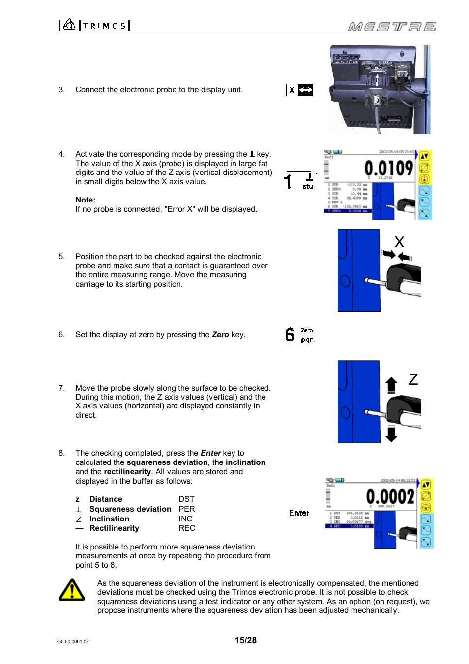 Bowers Group Trimos Mestra Height Gauges User Manual | Page 15 / 28