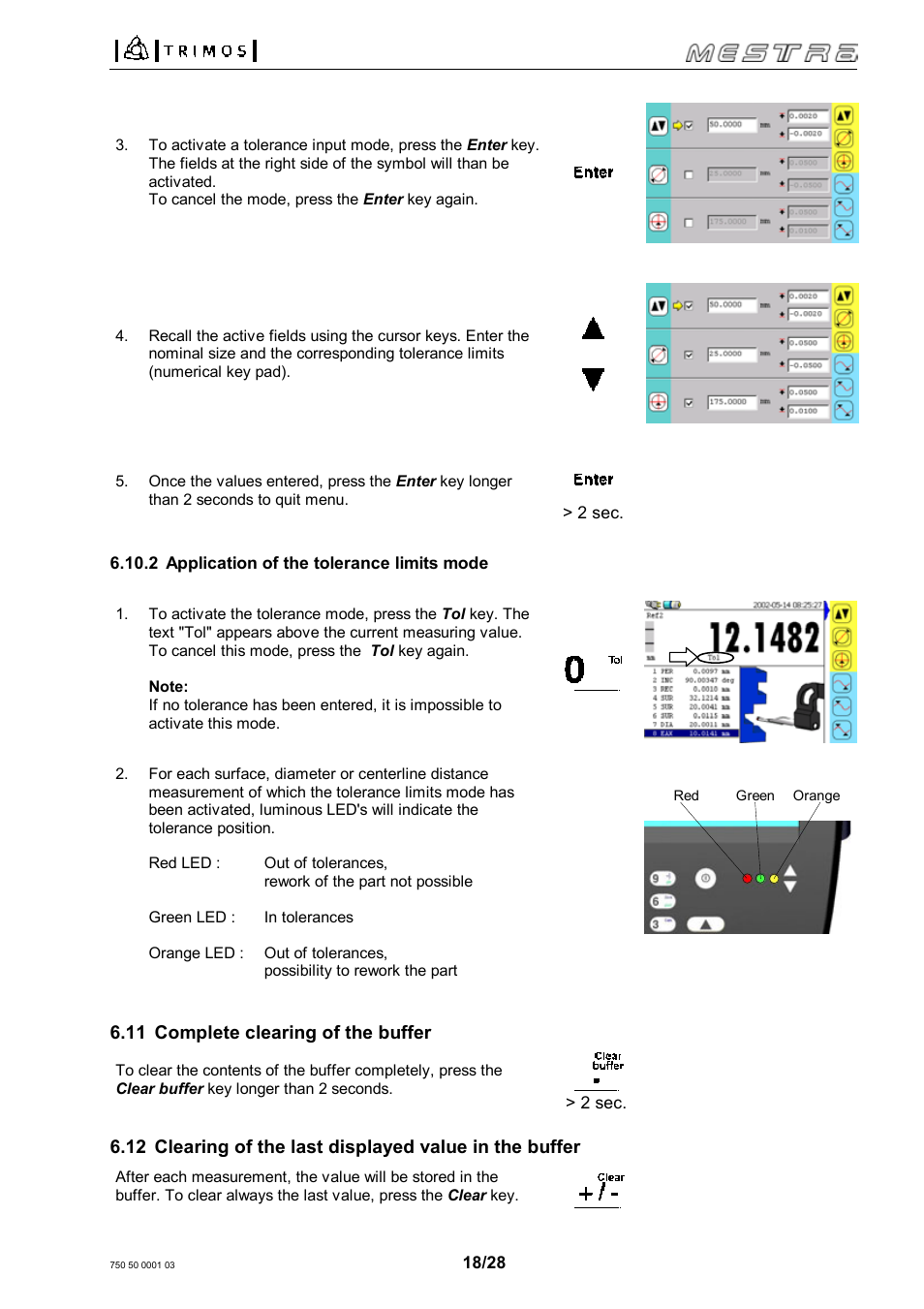 Bowers Group Trimos Mestra Height Gauges User Manual | Page 18 / 28