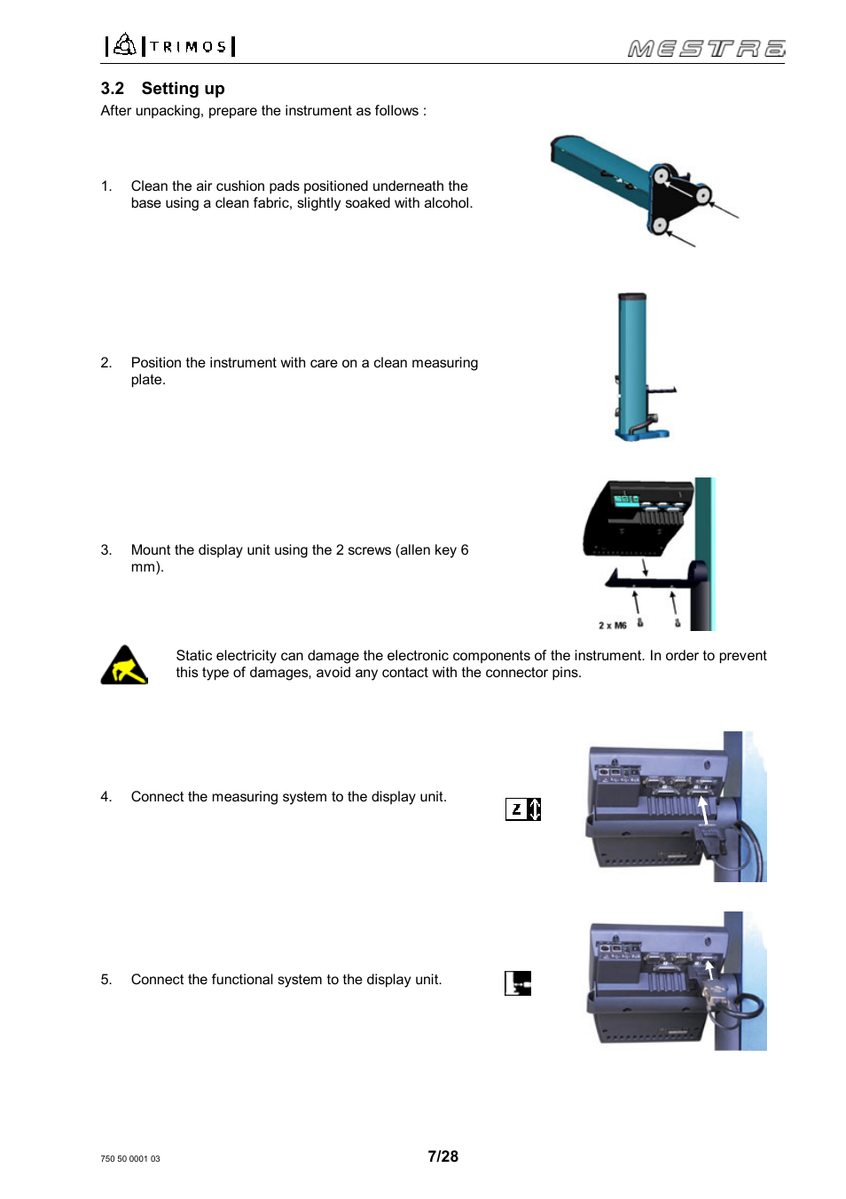 Bowers Group Trimos Mestra Height Gauges User Manual | Page 7 / 28