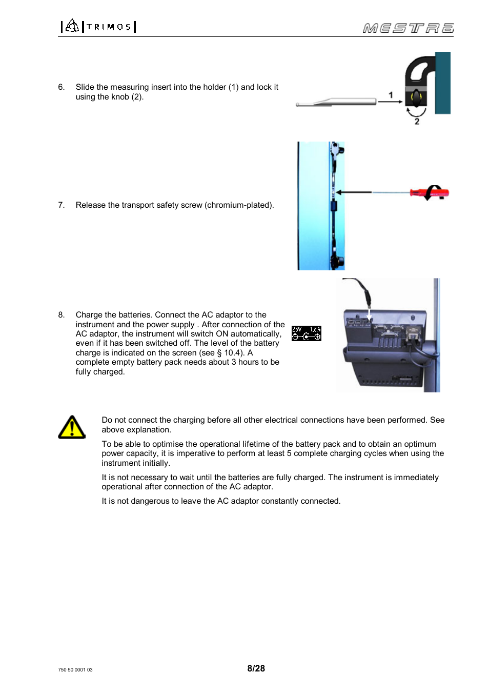 Bowers Group Trimos Mestra Height Gauges User Manual | Page 8 / 28