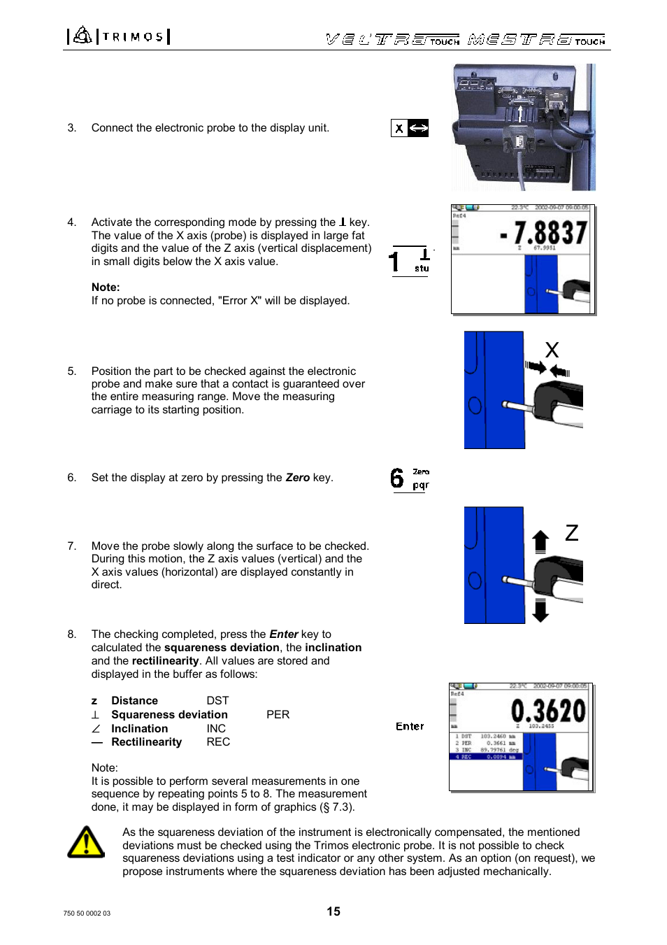 Bowers Group Trimos Vectra Height Gauges User Manual | Page 15 / 41