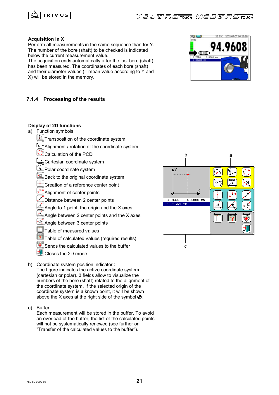 Bowers Group Trimos Vectra Height Gauges User Manual | Page 21 / 41