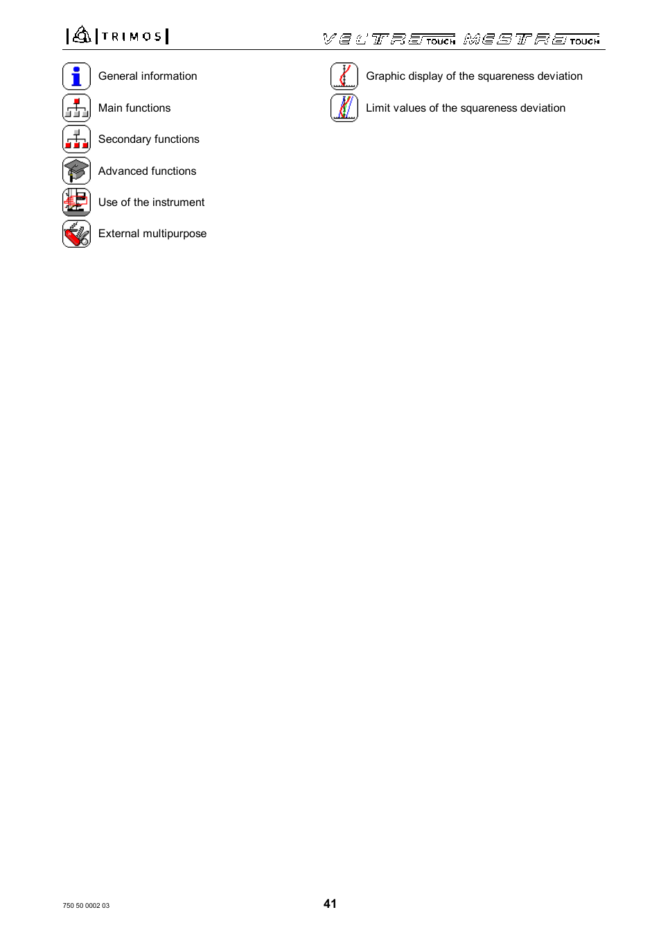 Bowers Group Trimos Vectra Height Gauges User Manual | Page 41 / 41