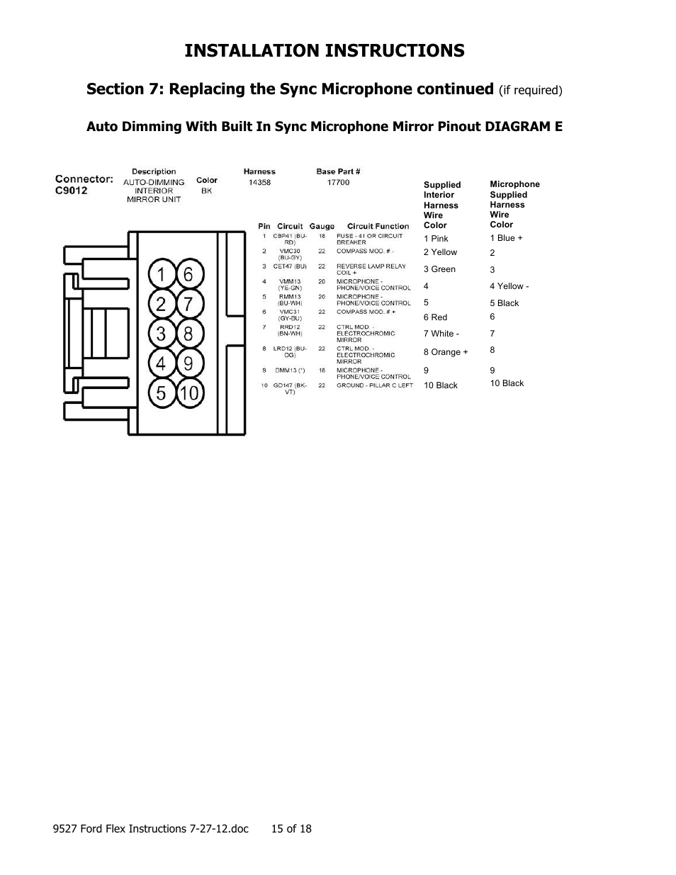 Installation instructions | Brandmotion 1008-9527-V1 User Manual | Page 15 / 18