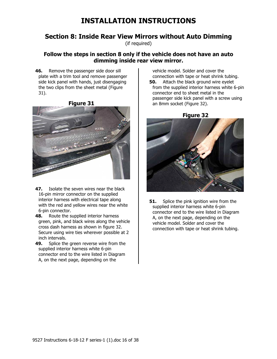 Installation instructions | Brandmotion 1008-9527-V2 User Manual | Page 16 / 38