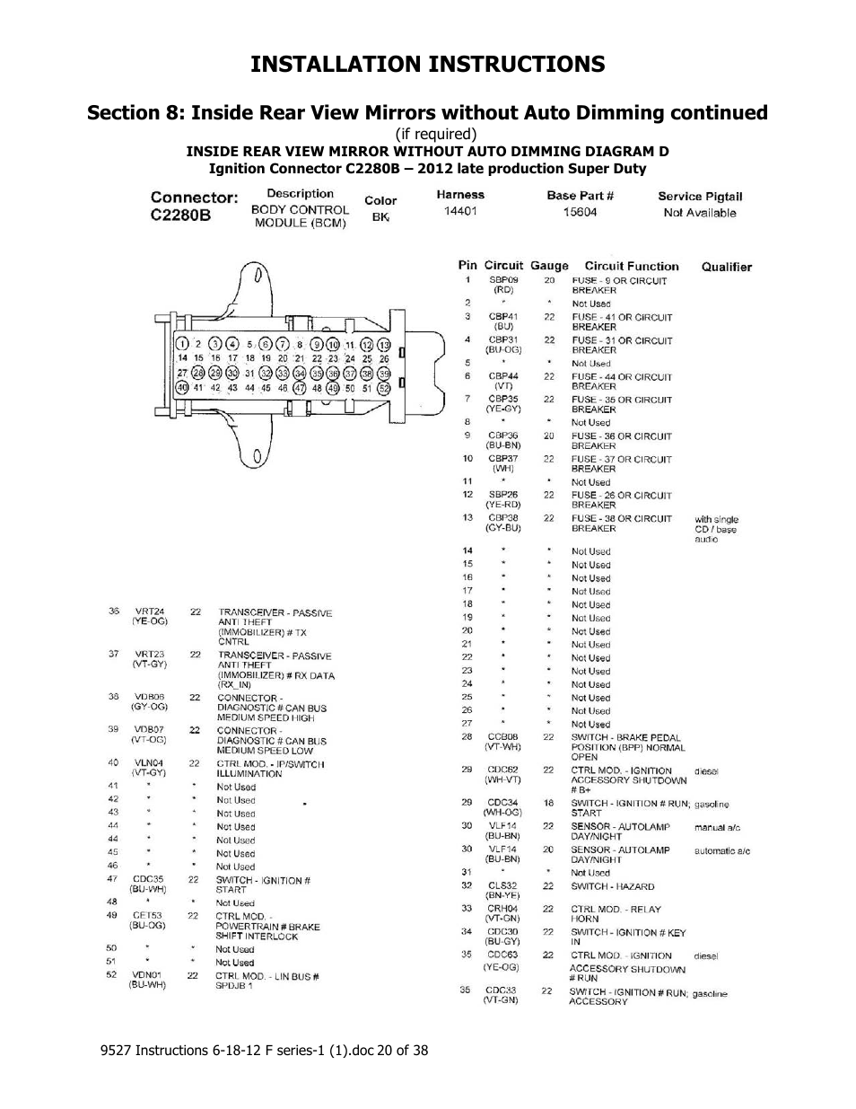 Installation instructions | Brandmotion 1008-9527-V2 User Manual | Page 20 / 38
