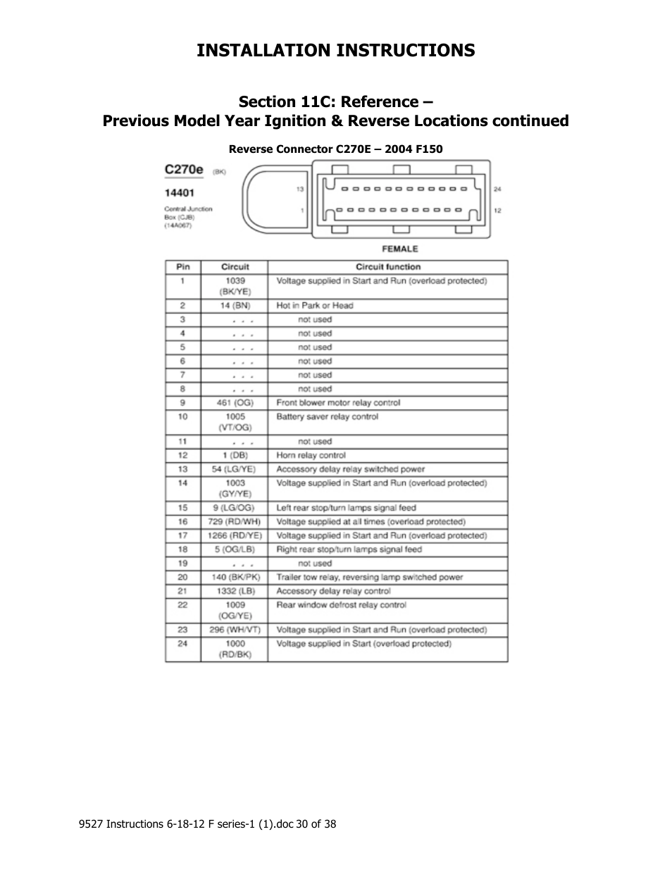 Installation instructions | Brandmotion 1008-9527-V2 User Manual | Page 30 / 38
