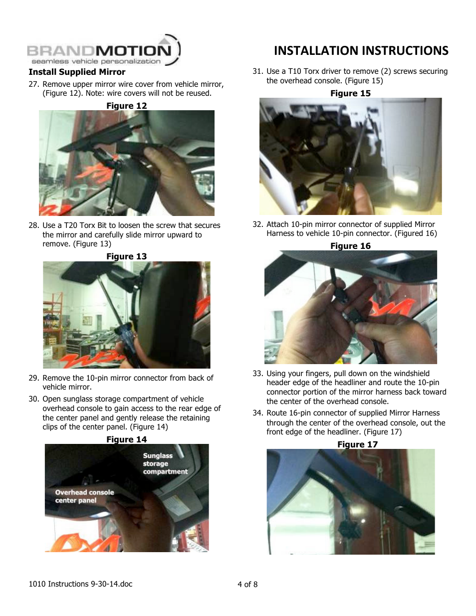 Installation instructions | Brandmotion 9002-1010 User Manual | Page 4 / 8