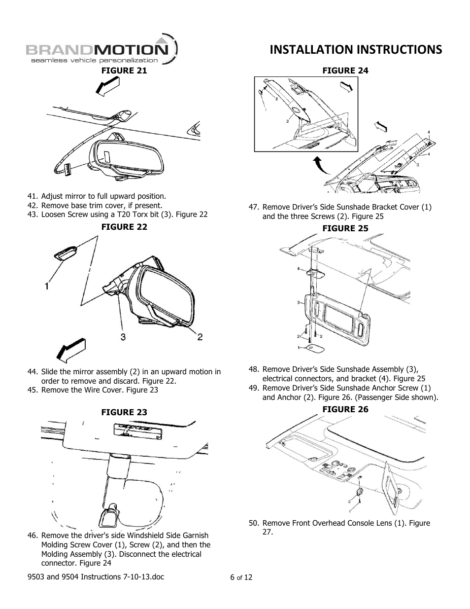 Installation instructions | Brandmotion 9002-9504-V2 User Manual | Page 6 / 12