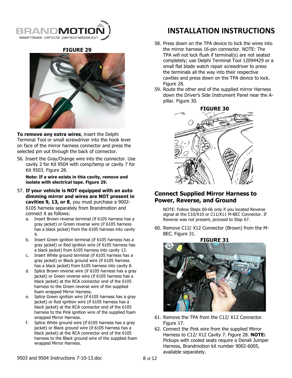 Installation instructions | Brandmotion 9002-9504-V2 User Manual | Page 8 / 12