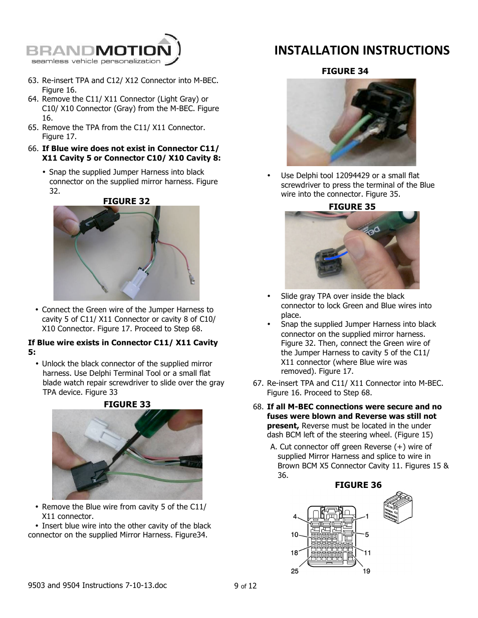 Installation instructions | Brandmotion 9002-9504-V2 User Manual | Page 9 / 12