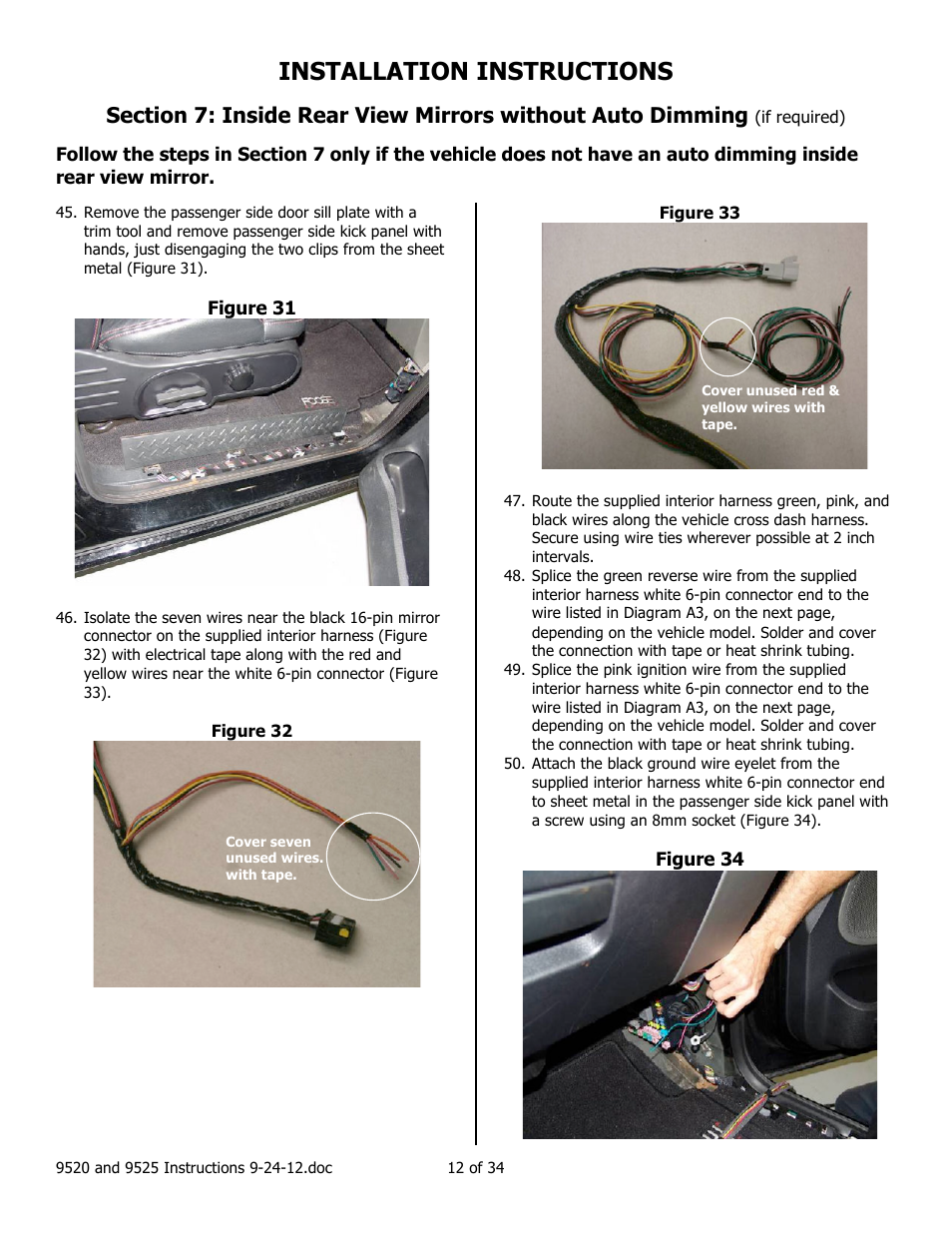 Installation instructions | Brandmotion 1008-9525-V2 User Manual | Page 12 / 34
