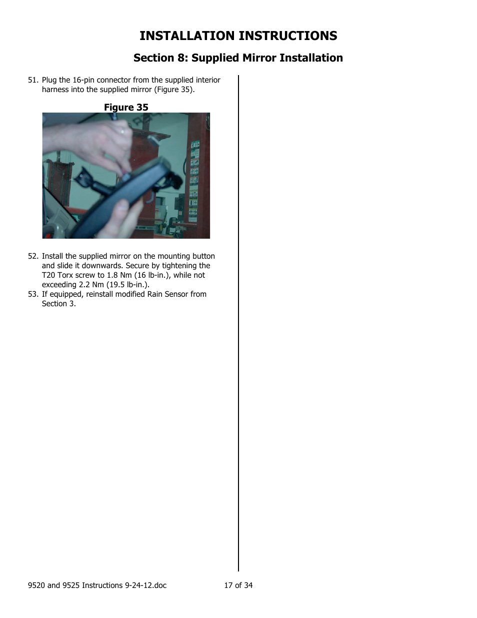 Installation instructions | Brandmotion 1008-9525-V2 User Manual | Page 17 / 34