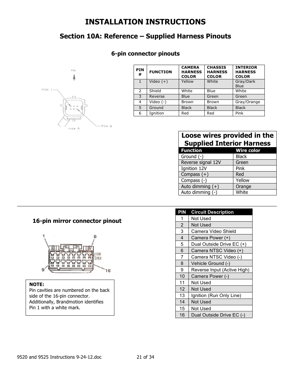 Installation instructions | Brandmotion 1008-9525-V2 User Manual | Page 21 / 34