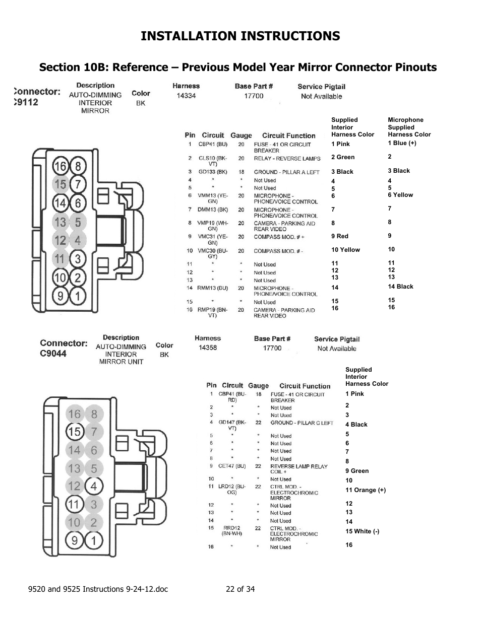 Installation instructions | Brandmotion 1008-9525-V2 User Manual | Page 22 / 34