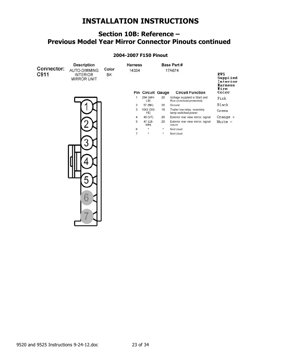 Installation instructions | Brandmotion 1008-9525-V2 User Manual | Page 23 / 34