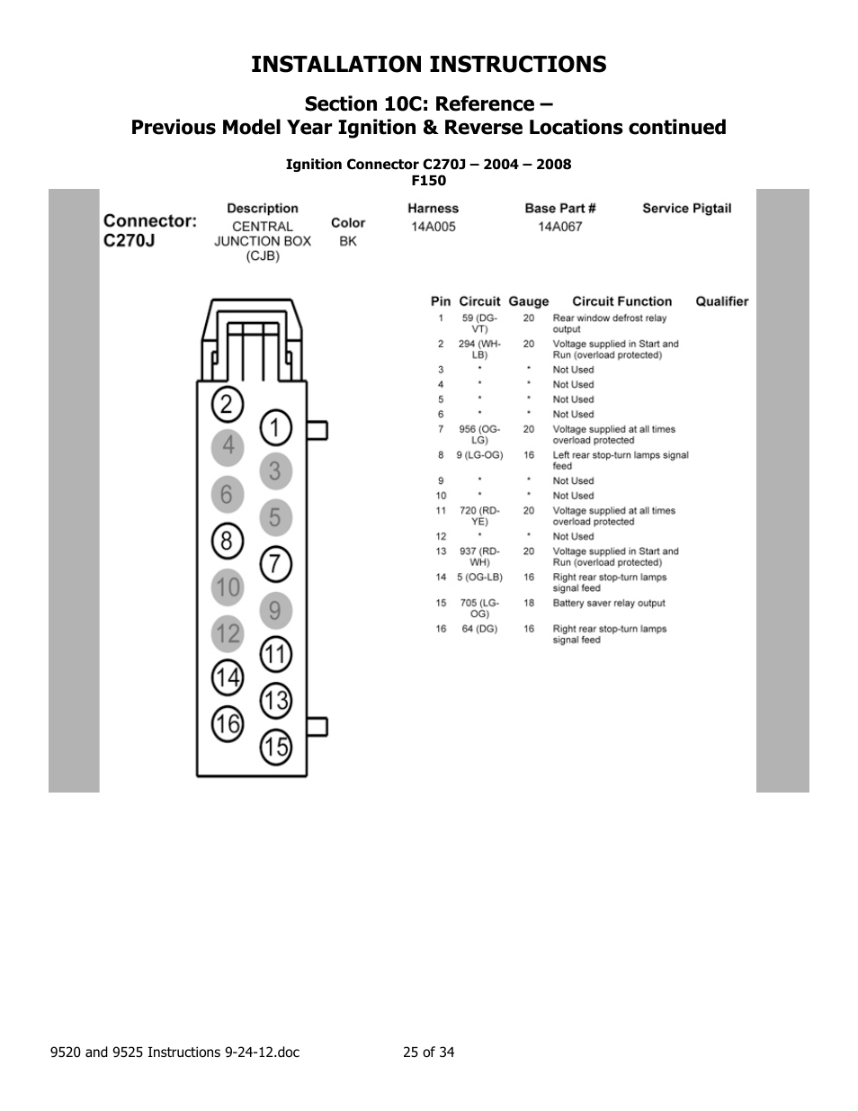 Installation instructions | Brandmotion 1008-9525-V2 User Manual | Page 25 / 34