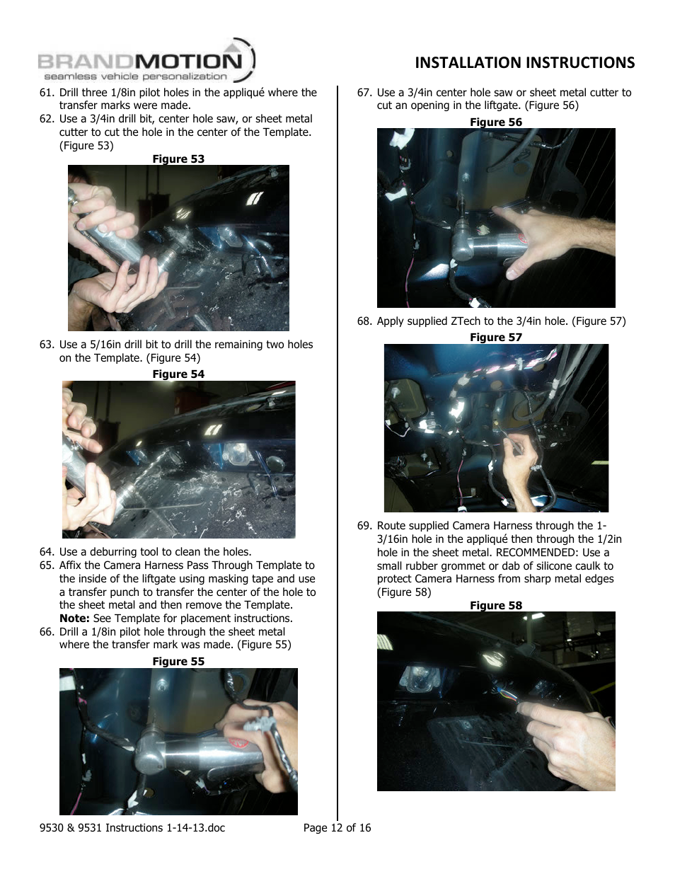 Installation instructions | Brandmotion 1013-9531-V2 User Manual | Page 12 / 16