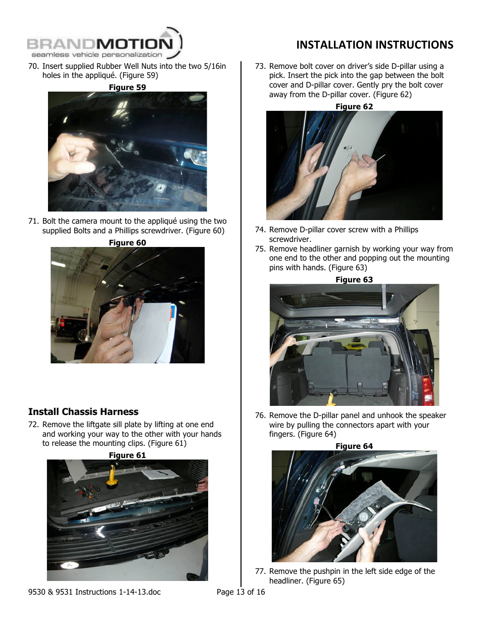 Installation instructions | Brandmotion 1013-9531-V2 User Manual | Page 13 / 16