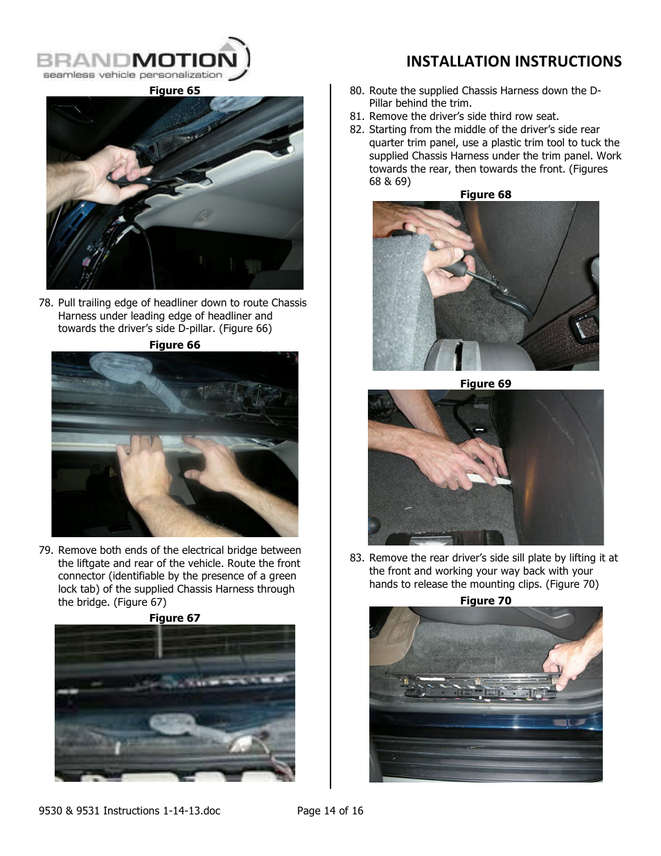 Installation instructions | Brandmotion 1013-9531-V2 User Manual | Page 14 / 16