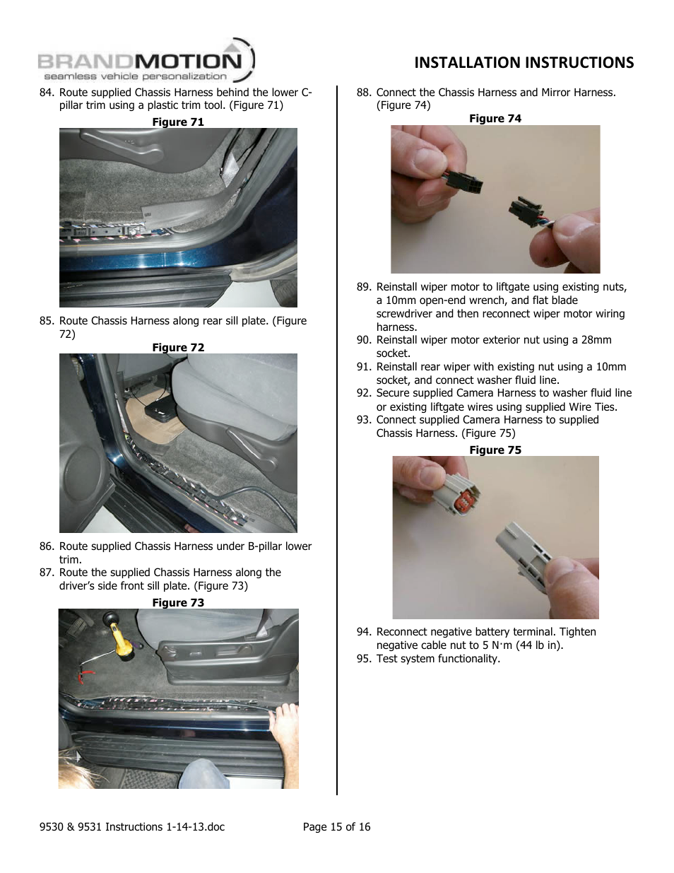 Installation instructions | Brandmotion 1013-9531-V2 User Manual | Page 15 / 16