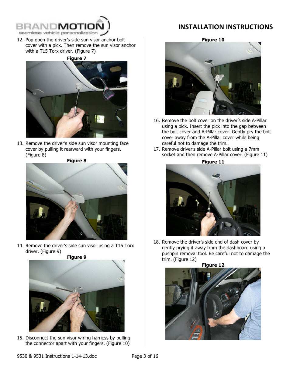 Installation instructions | Brandmotion 1013-9531-V2 User Manual | Page 3 / 16