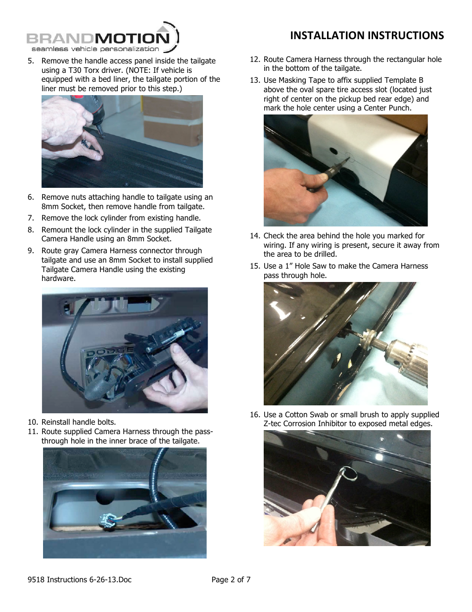 Installation instructions | Brandmotion 1009-9518 User Manual | Page 2 / 7