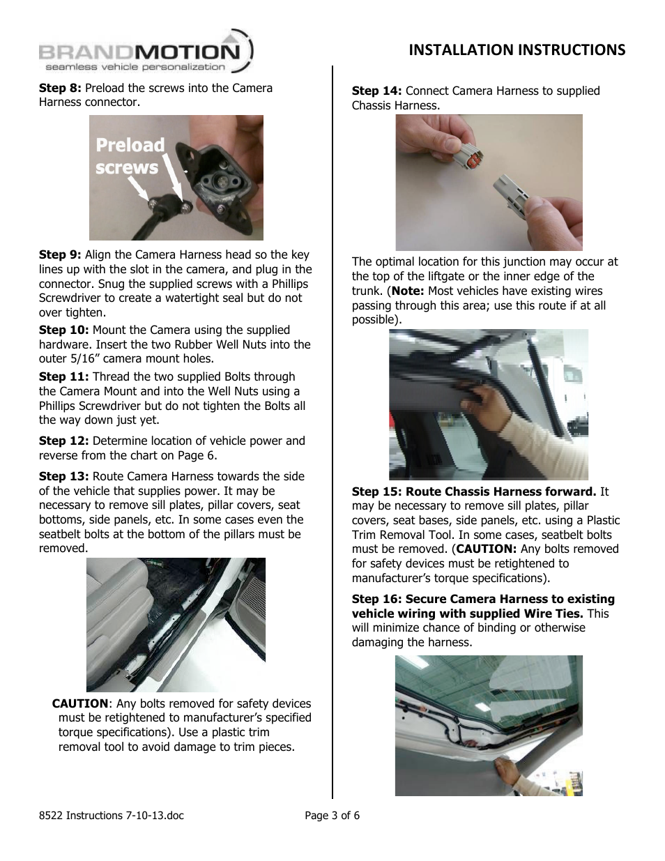 Installation instructions | Brandmotion 9002-8522 User Manual | Page 3 / 6