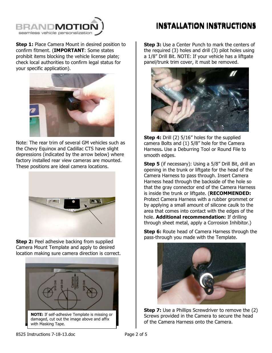 Installation instructions | Brandmotion 9002-8525 User Manual | Page 2 / 5
