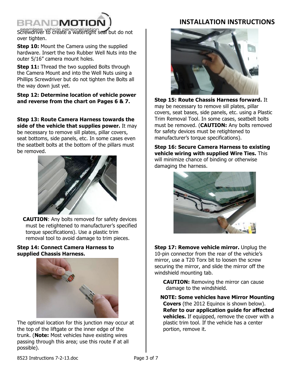 Installation instructions | Brandmotion 9002-8523 User Manual | Page 3 / 7