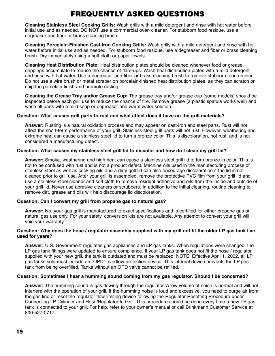 Frequently asked questions | Brinkmann 6355-T User Manual | Page 20 / 36