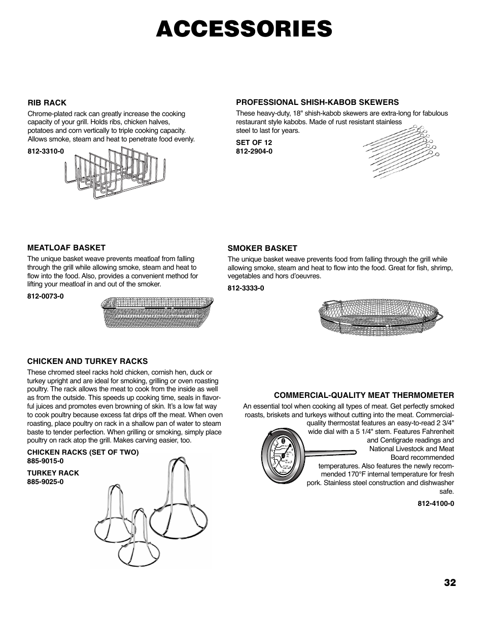 Accessories | Brinkmann 6355-T User Manual | Page 33 / 36