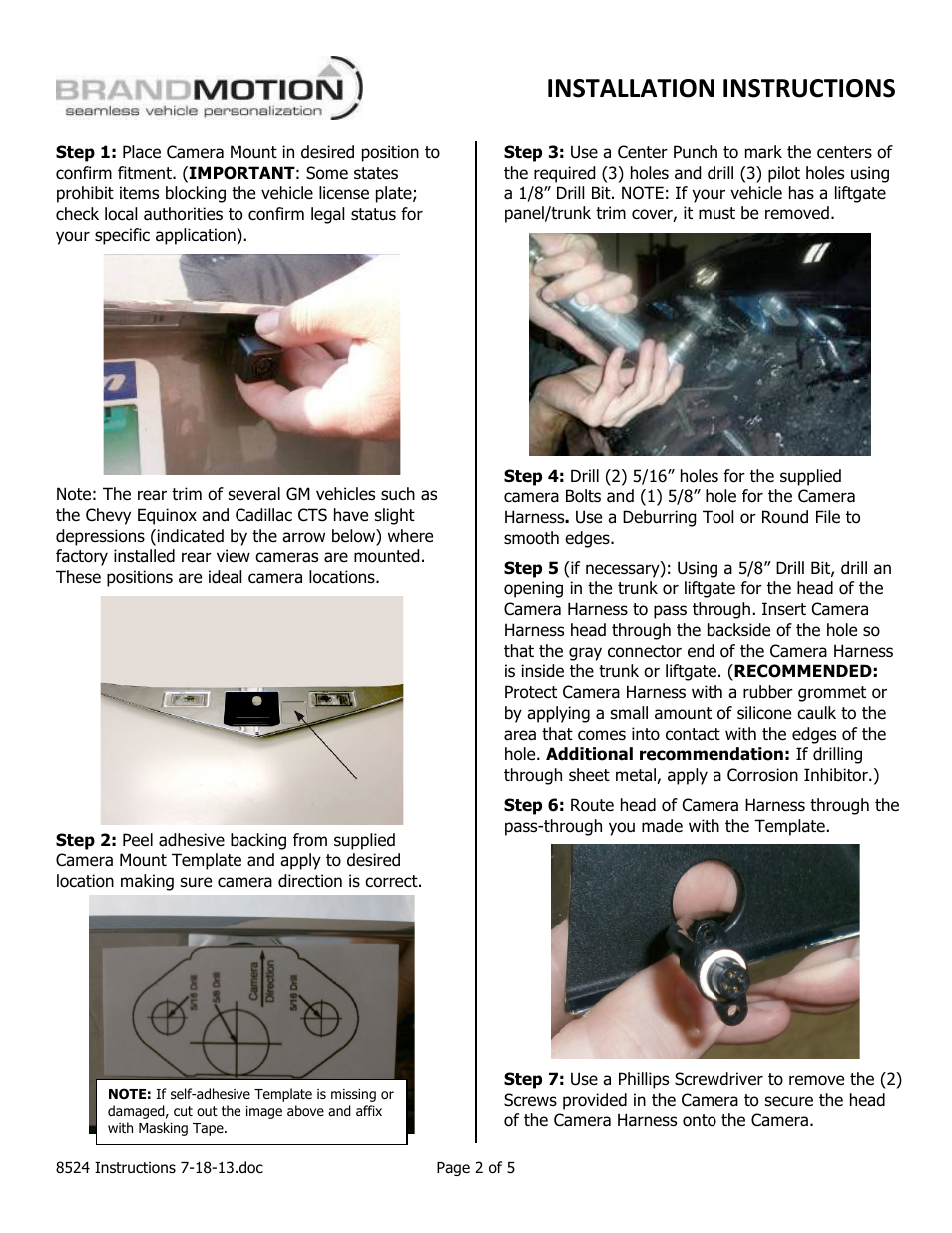 Installation instructions | Brandmotion 9002-8524 User Manual | Page 2 / 5