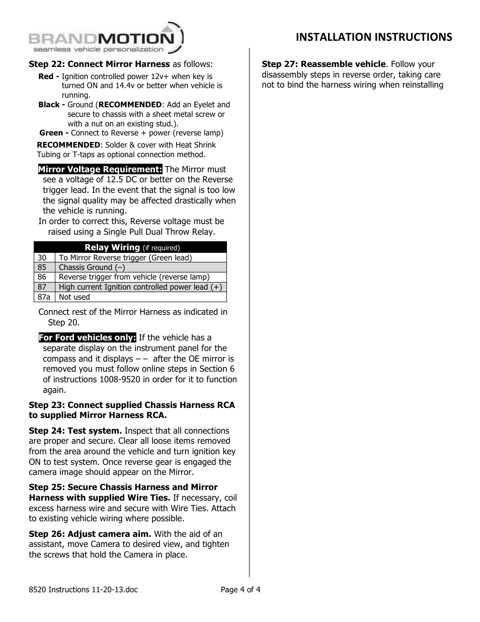 Installation instructions | Brandmotion 9002-8520 User Manual | Page 4 / 4