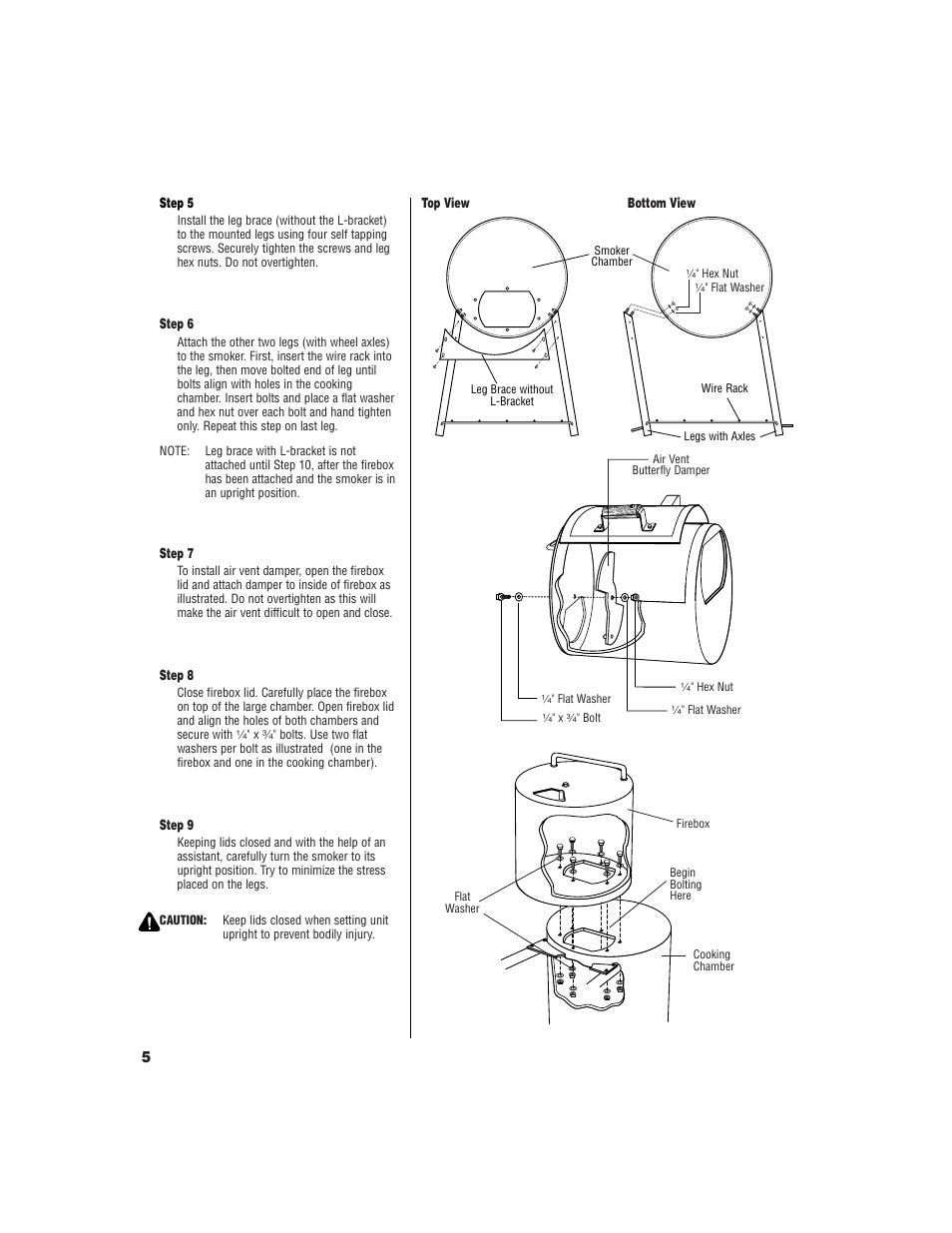 Brinkmann Pitmaster Delux Charcoal/Wood Smoker User Manual | Page 6 / 20
