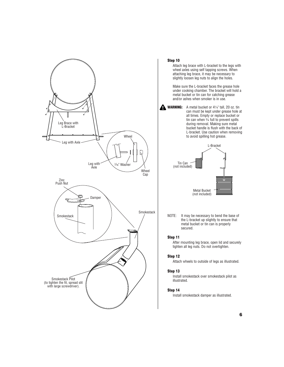 Brinkmann Pitmaster Delux Charcoal/Wood Smoker User Manual | Page 7 / 20