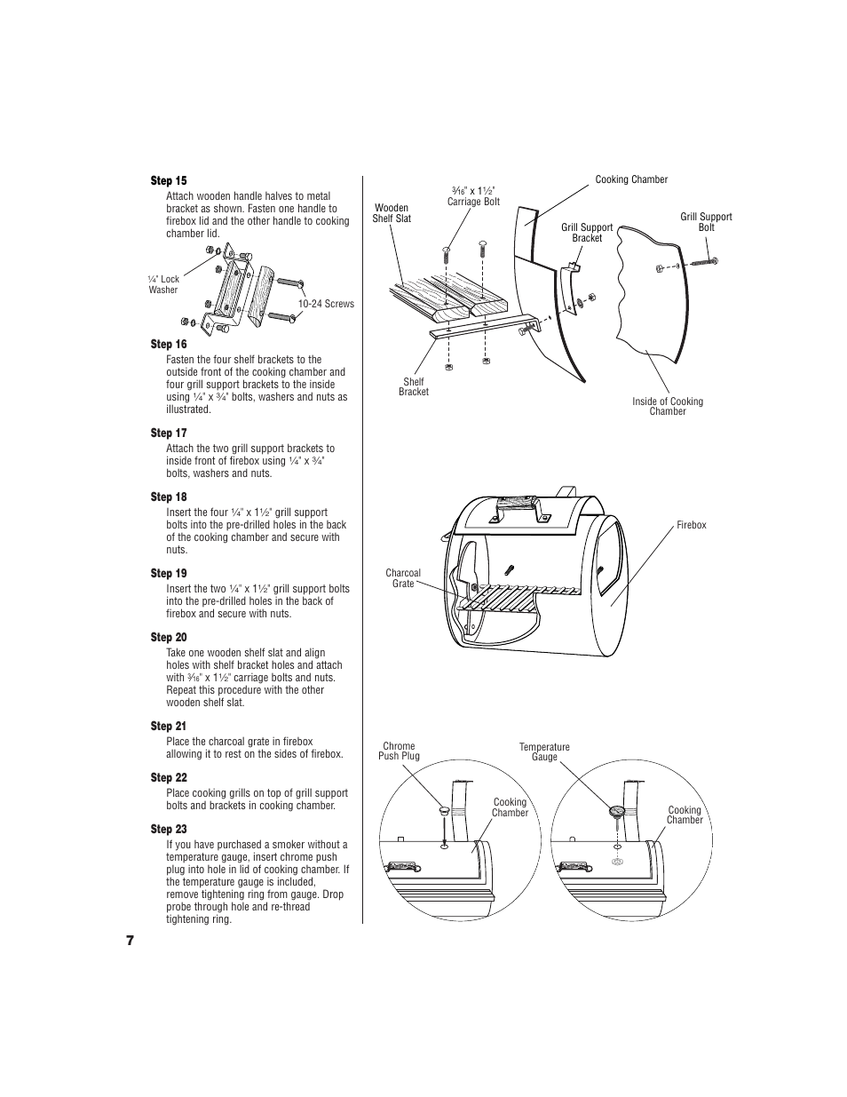 Brinkmann Pitmaster Delux Charcoal/Wood Smoker User Manual | Page 8 / 20