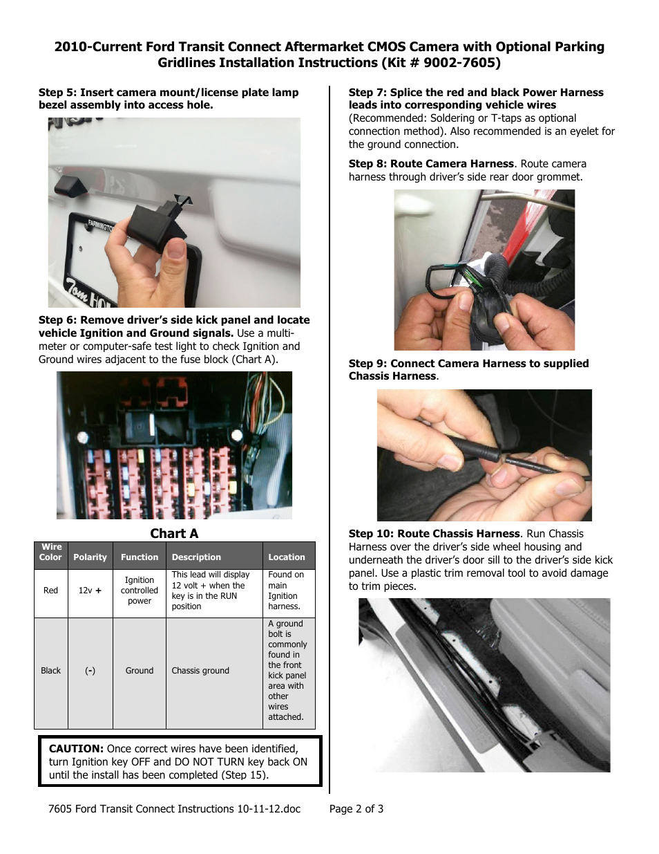 Chart a | Brandmotion 9002-7605 User Manual | Page 2 / 3