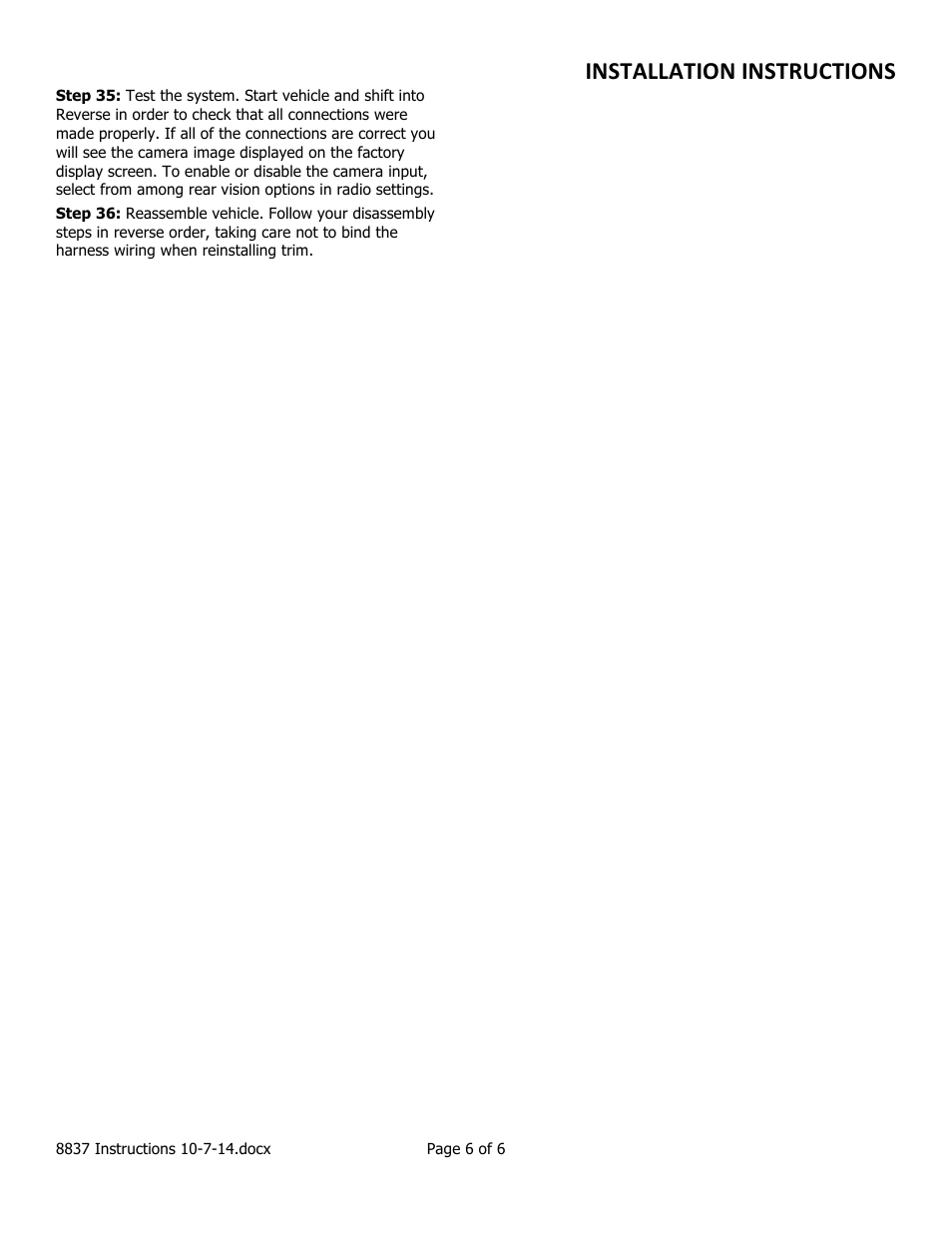 Installation instructions | Brandmotion 9002-8837 User Manual | Page 6 / 6