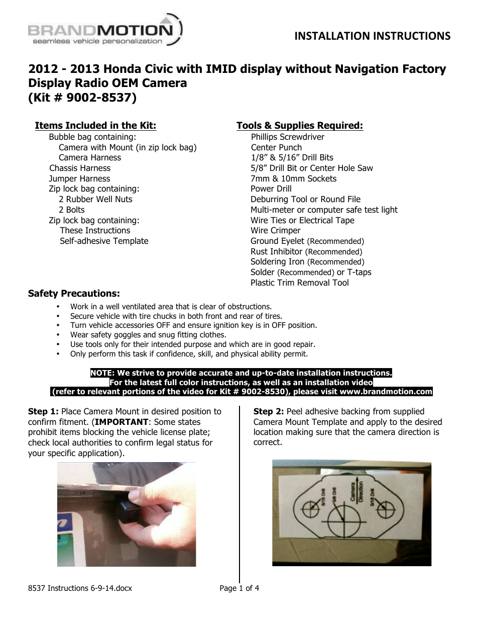 Brandmotion 9002-8537 User Manual | 4 pages